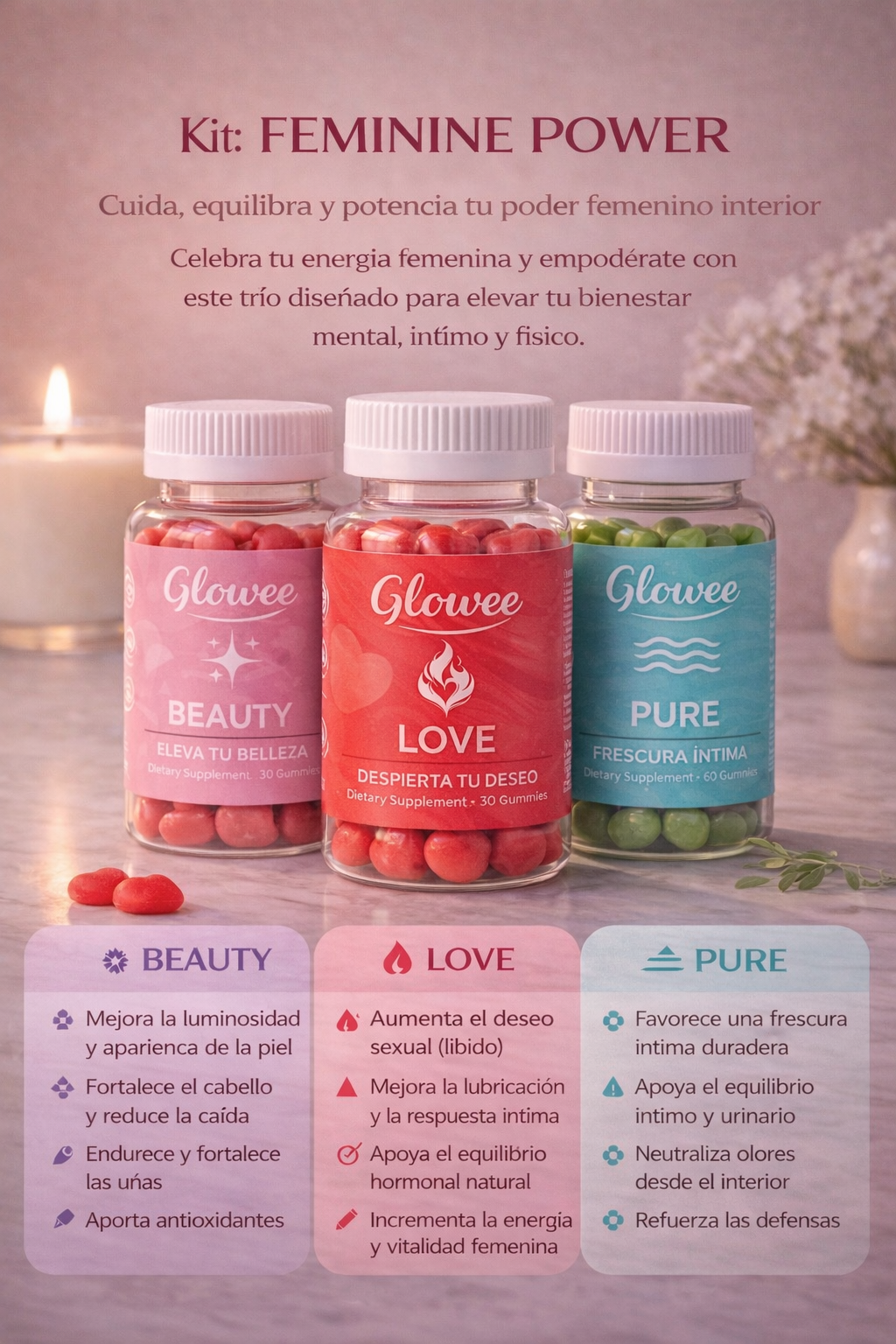 Kit: ❤️ Feminine Power (Poder Femenino)
